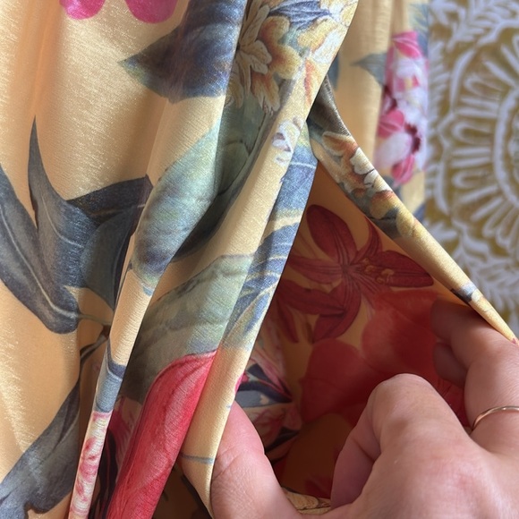 NWT Show Me Your MuMu Brenna Off Shoulder Mini Dress Mimosa Floral Taffeta XXL - Picture 6 of 16